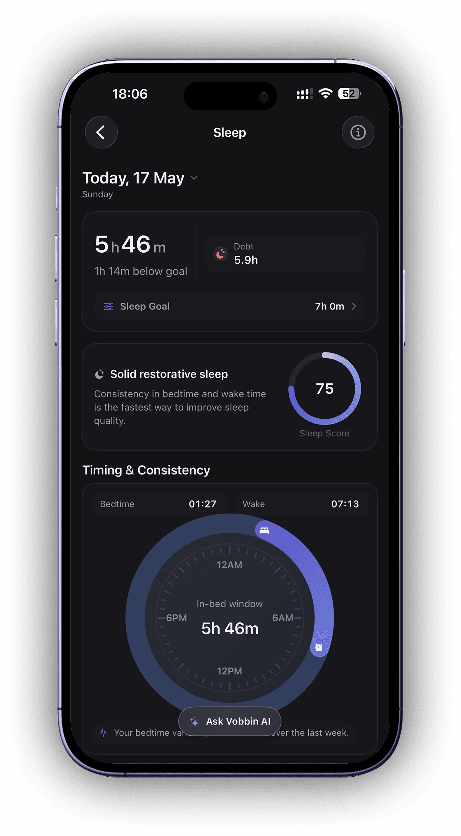Sleep screen preview